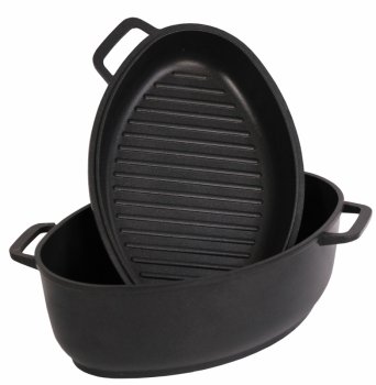 Гусятница + крышка-сковорода (6 л) БИОЛ Г601П