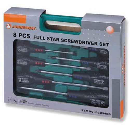 Набор отверток JONNESWAY Fullstar D04PP08S (8 предметов)