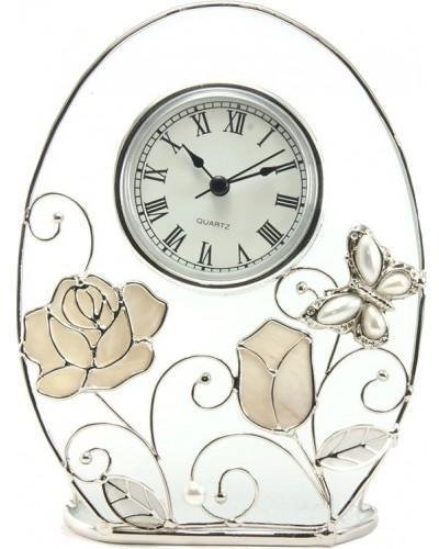 Часы Jardin D'ete "Бабочка с розой" 15796