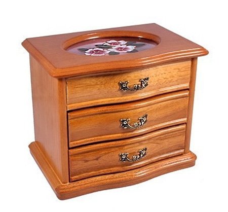 Комодик King Wood для украшений трехуровневый JF-K2539A