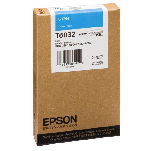 Картридж Epson StPro 7800/7880/9800/9880 cyan, 220мл