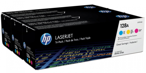 Картридж HP 128A CYM LJ CP1525n/1525nw,CM1415fn/ 1415fnw (CE321A, CE322A, CE323A) Tri-Pack