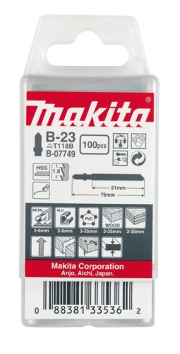 Набір пилок для лобзика Makita B-07749