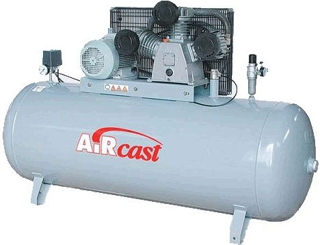 Компрессор с горизонтальным ресивером повышенного давления AiRCast СБ4/Ф-500.LT 100 /15