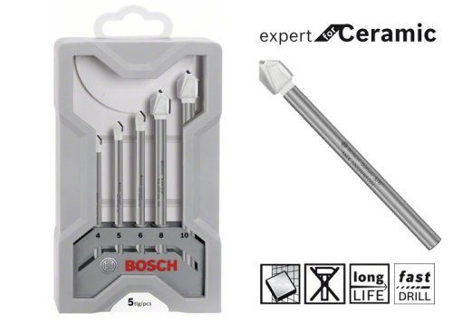 Набір свердел для кераміки Bosch CYL-9 Ceramic 5 шт