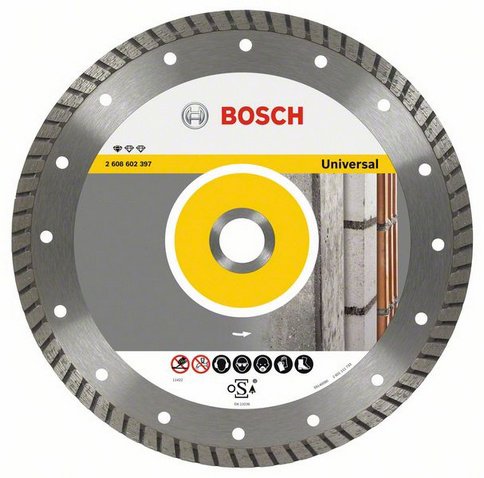 Круг алмазний Bosch Standard for Universal Turbo 230 x 22,23 x 2,5 x 10 mm