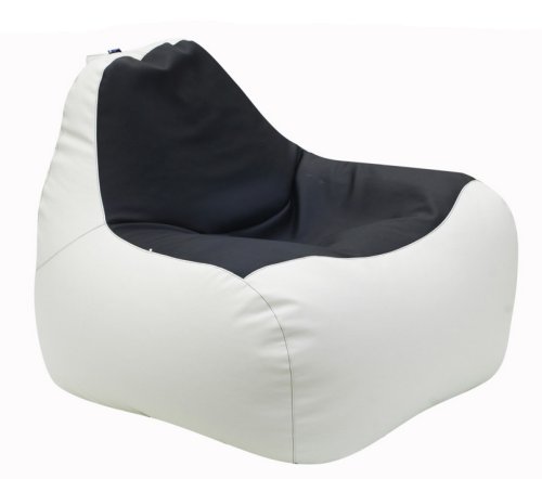 Кресло-Груша Примтекс Плюс Simba H-2200/D-5 М White-Black