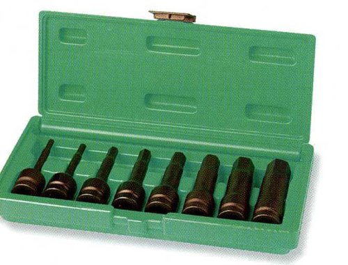 Набор торцевых головок ударных 1/2'DR, Н5-Н19, 8 шт. JONNESWAY S05A408S