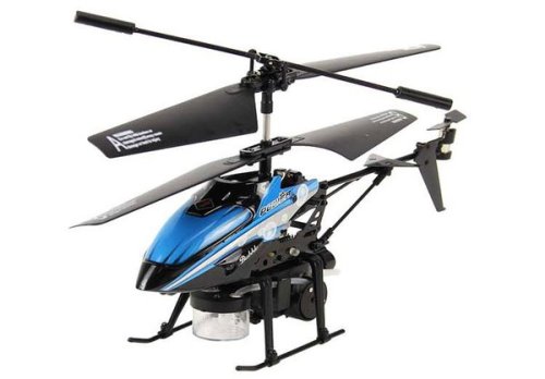 Гелікоптер на радіокеруванні WL Toys 3-к мікро і / к V757 BUBBLE мильні бульбашки (синій)