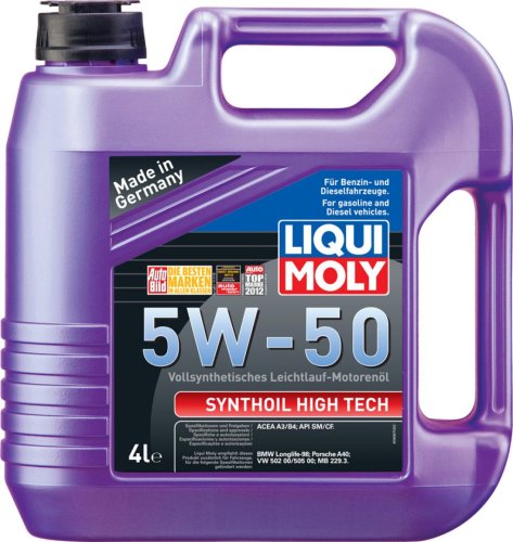 Моторное масло Liqui Moly Synthoil High Tech 5W-50 4л
