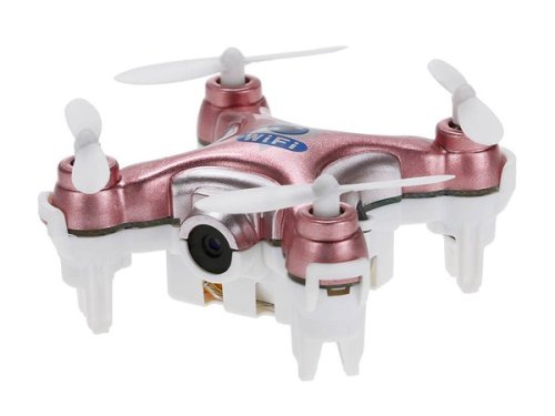Квадрокоптер нано Cheerson Wi-Fi CX-10W с камерой (розовый)