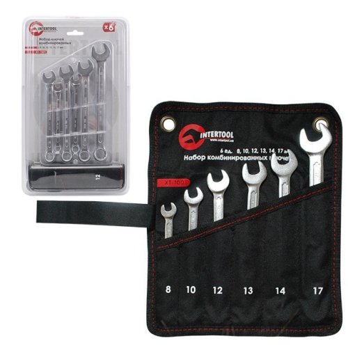 Набор комбинированных ключей INTERTOOL XT-1001