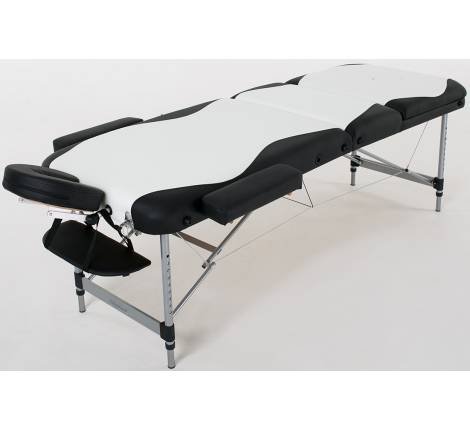 Массажный стол RelaxLine King 50135 белый/черный