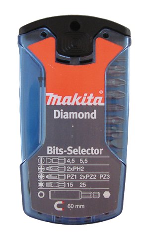 Набор бит алмазных MAKITA BIT-BOX DIAMANT P-38750 11 шт
