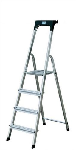 Стремянка алюминиевая бытовая KRAUSE Safety 4 ступени