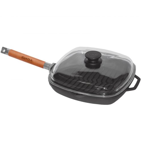 Сковорода-гриль с крышкой 280х280 см. БИОЛ (1028С)