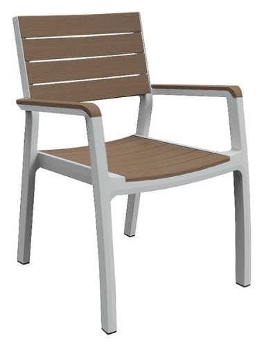 Стул пластиковый Keter Harmony armchair (Бело-бежевый)
