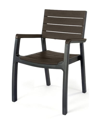 Стул пластиковый Keter Harmony armchair (Серо-коричневый)