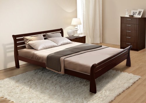 Кровать двуспальная МИКС-мебель Ретро 160х200 ольха