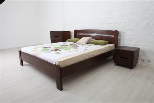 Ліжко односпальне МІКС-меблі Кароліна 120х200 бук без ізножья