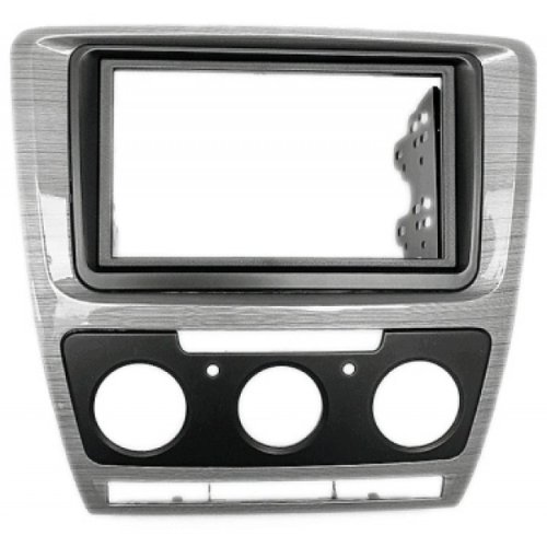 Рамка перехідна CARAV 11-207 Skoda Oktavia 08-13 (Manual Air-Cond) Grey-HQ