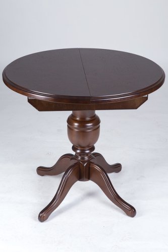 Стол обеденный круглый МИКС-мебель Гермес темный орех