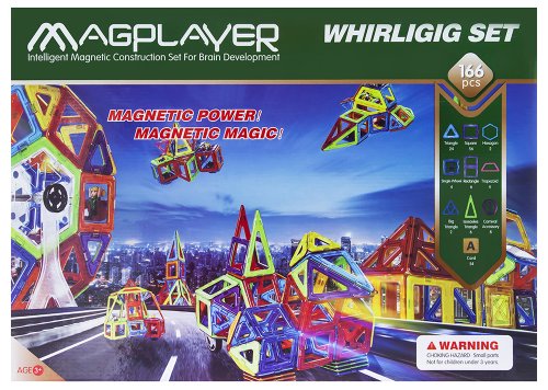 Магнітний конструктор Magplayer 166 ел. (MPA-166)
