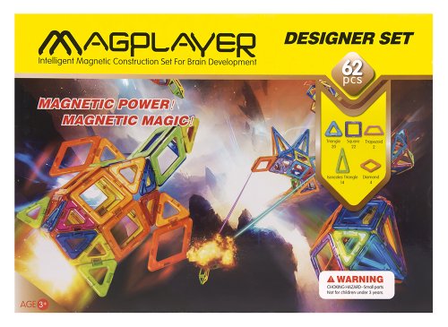 Магнитный конструктор Magplayer 62 эл. (MPB-62)