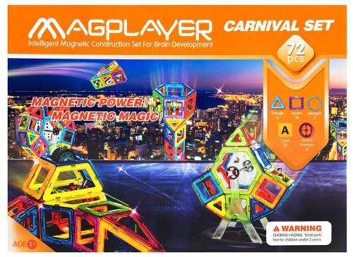 Магнитный конструктор Magplayer 72 эл. (MPA-72)