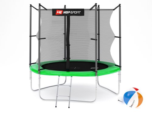 Батут Hop-Sport 8 ft Green (244 см, с внутренней сеткой)