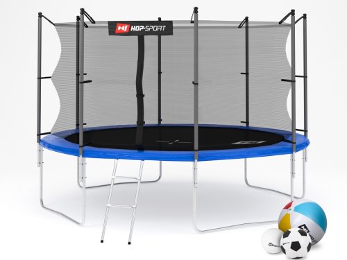 Батут Hop-Sport 12 ft Blue (366 см, с внутренней сеткой)