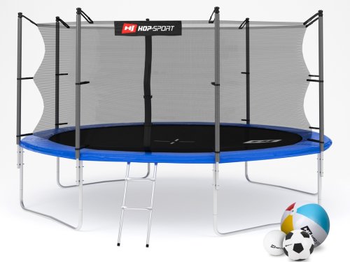 Батут Hop-Sport 14 ft Blue (427 см, с внутренней сеткой)