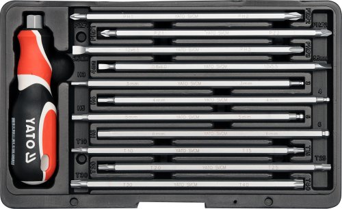 Отвертка YATO YT-2797 (Набор 12 предметов, 22 в 1)