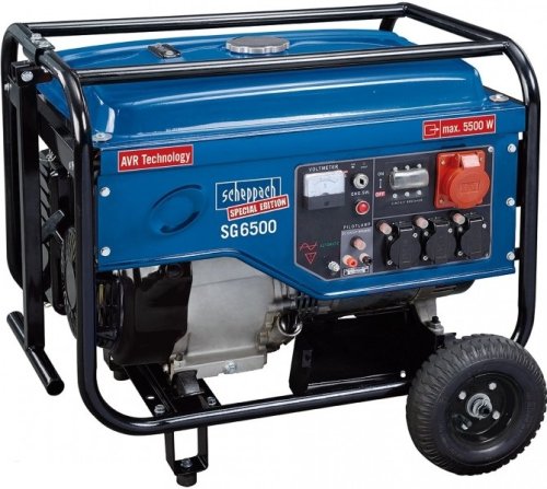 Бензиновый генератор Scheppach SG 6500 (380 В)