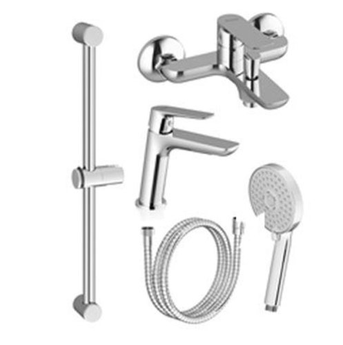 Набор смесителей RAVAK Classic (CL 012.00 + CL 022.00 + 953.00 + 972.00 + 911.00) для ванны