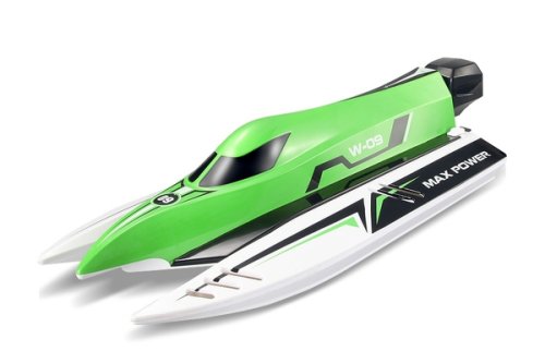 Катер на р/у WL Toys WL915 F1 High Speed Boat бесколлекторный (зеленый)