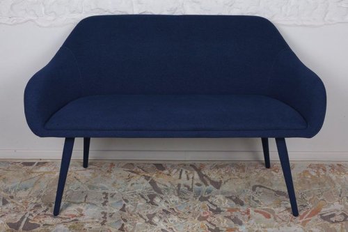 Кресло - банкетка Nicolas TOLEDO рогожка темно-голубой MD000257