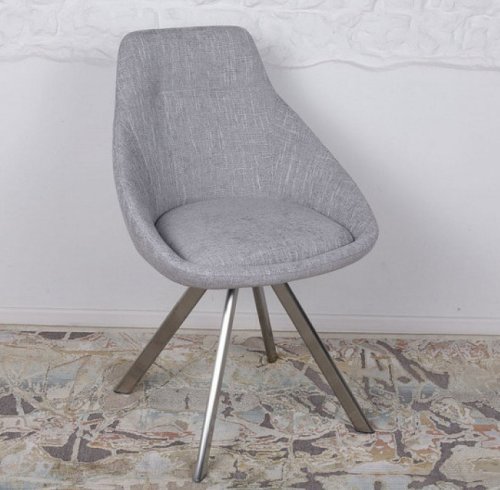 Стілець поворотний Nicolas TOLEDO рогожка світло-сірий MD000209