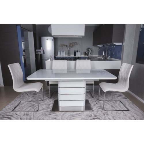 Стіл обідній Nicolas RICHMOND білий глянець MD000051