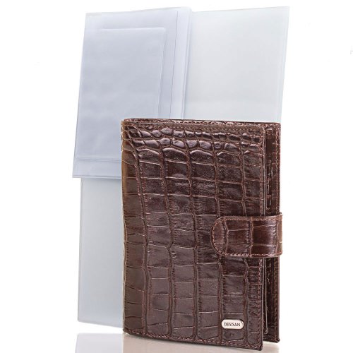 Мужской кожаный кошелек с органайзером для документов DESISAN SHI072