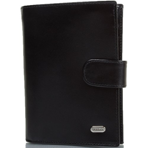 Мужской кожаный кошелек с органайзером для документов DESISAN SHI072-1GL