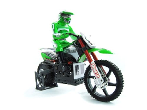 Мотоцикл 1:4 Himoto Burstout MX400 Brushed (зеленый)