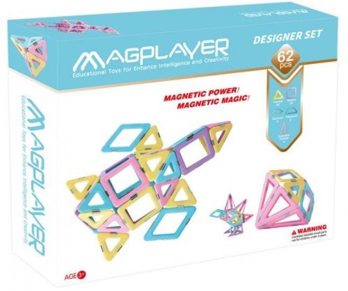 Магнитный конструктор Magplayer 62 элемента (MPH2-62)