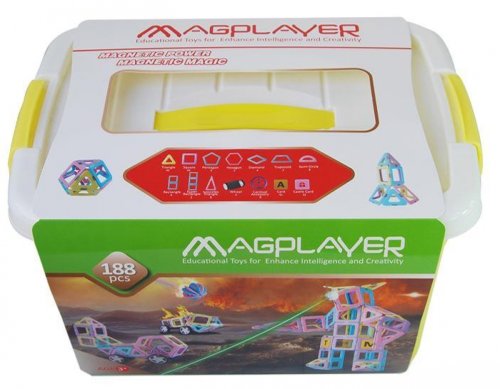 Магнитный конструктор Magplayer 188 элементов (MPT2-188)