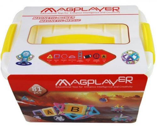 Магнитный конструктор Magplayer 81 элементов (MPT2-81)