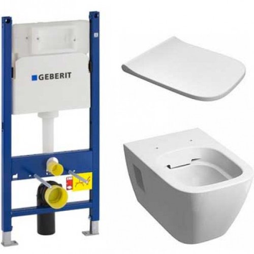 Набор инсталляция Geberit Duofix 3в1 с унитазом Kolo Modo Rimfree