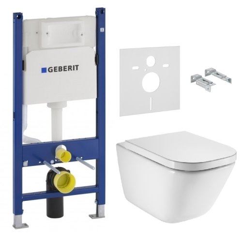 Набор инсталляция Geberit Duofix с унитазом Roca Gap Rimless
