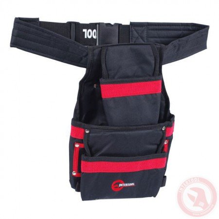 Сумка поясная слесарно-строительная INTERTOOL SP-1014