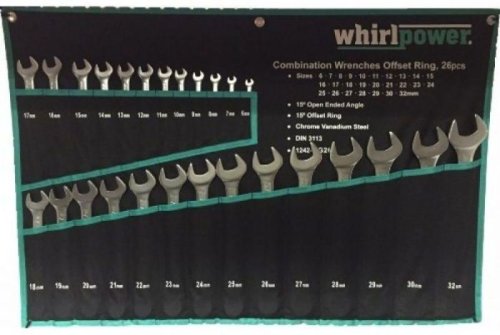 Набір ключів комбінованих Whirlpower 1242-1-G26 (26 предметів)