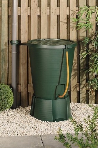 Емкость для дождевой воды Keter Indigo Water Butt & Base 200 л (Темно-зеленый)